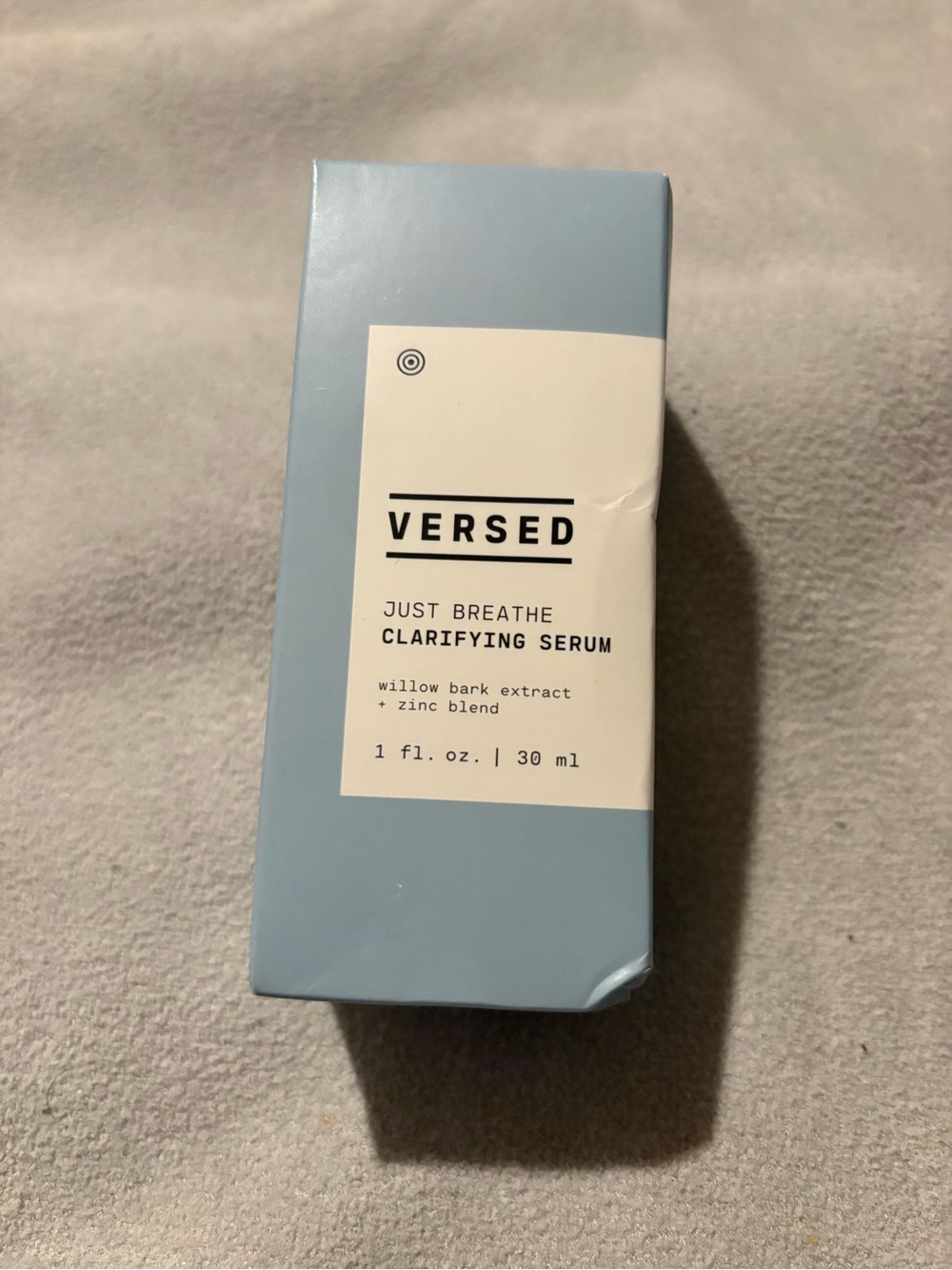 Versed Just Breathe Clarifying Face Serum w/ Willow Bark & Zinc 1oz New& Sealed